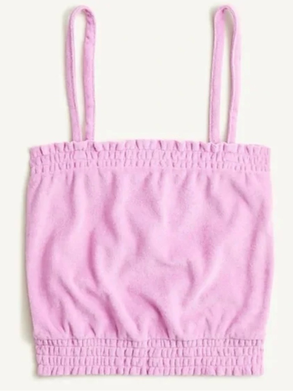 J. Crew Pink Smocked Tube Top